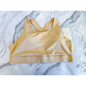 Fabletics Ella High Impact Sports Bra Size 2X Neutral Beige